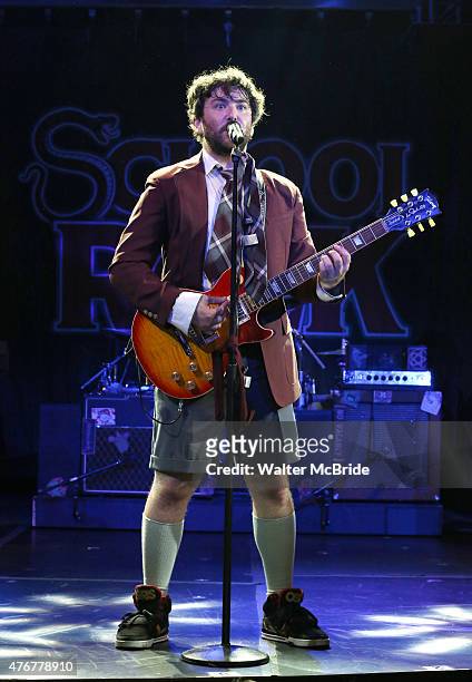 Alex Brightman during a press preview performance of 'School of Rock - The Musical' at The Gramercy Theatre on June 11, 2015 in New York City.