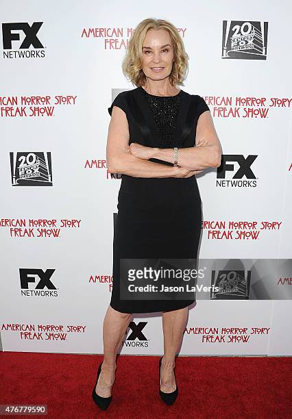 Actress Jessica Lange attends FX's "American Horror Story: Freakshow" FYC special screening and Q&A at Paramount Studios on June 11, 2015 in Los...