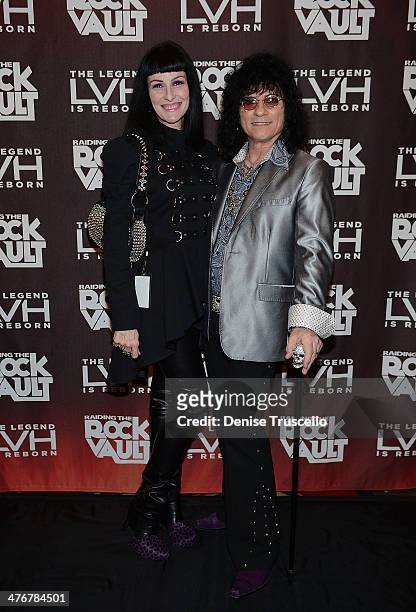 Carmen Shortino and Paul Shortino arrive at Raiding the Rock Vault at the Las Vegas Hotel on March 4, 2014 in Las Vegas, Nevada.