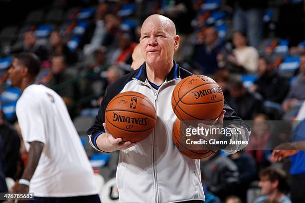 Referee Joey Crawford prepares before the Dallas Mavericks game against the Utah Jazz on February 7, 2014 at the American Airlines Center in Dallas,...