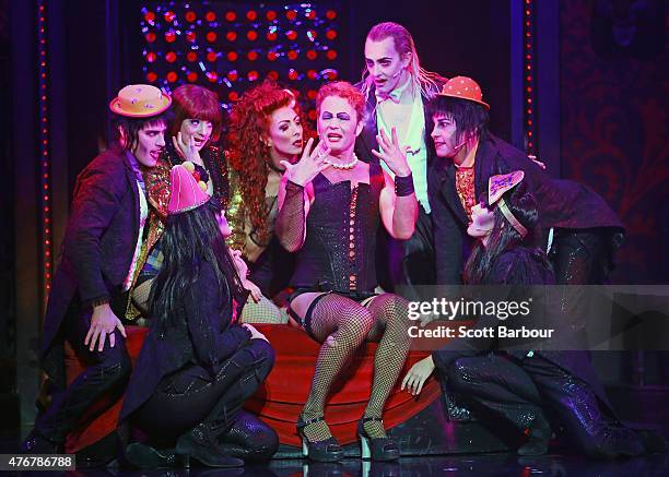 Craig McLachlan as Frank N Furter performs during a "Rocky Horror Show" Media Call at the Comedy Theatre on June 12, 2015 in Melbourne, Australia.