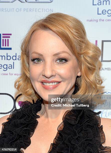 Actress Wendi McLendon-Covey attends the Lambda Legal 2015 West Coast Liberty Awards at the Beverly Wilshire Four Seasons Hotel on June 11, 2015 in...