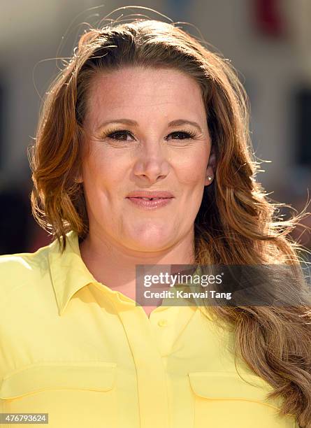 Sam Bailey attends the World Premiere of "Minions" at Odeon Leicester Square on June 11, 2015 in London, England.