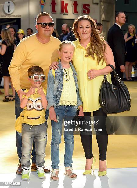 Sam Bailey attends the World Premiere of "Minions" at Odeon Leicester Square on June 11, 2015 in London, England.
