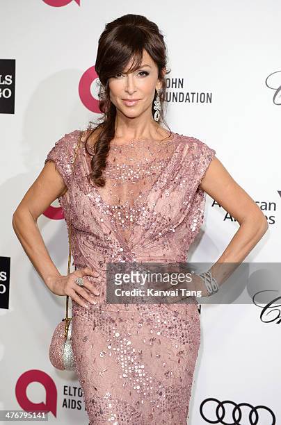 Sofia Milos arrives for the 22nd Annual Elton John AIDS Foundation's Oscar Viewing Party held at West Hollywood Park on March 2, 2014 in West...