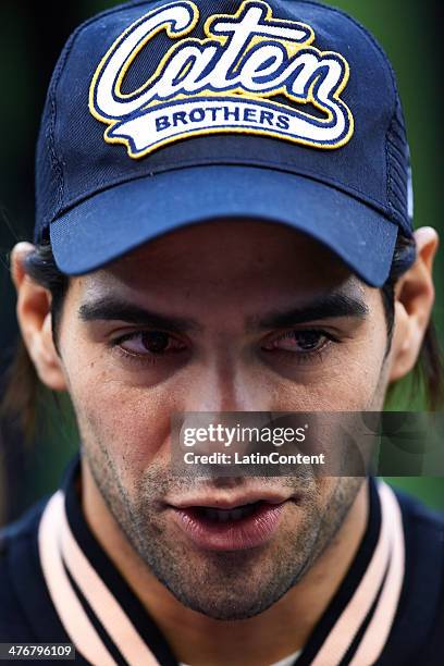 Radamel Falcao of Colombia during the International friendly match between Colombia and Tunisia at Cornella el Prat Stadium, on March 5, 2014 in...