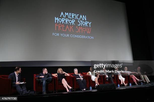 The cast of American Horror Story Freakshow attend the 'For Your Consideration' special screening and Q&A for FX's 'American Horror Story Freakshow'...