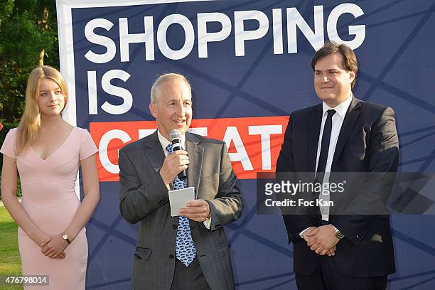 Flora Alexandra Ogilvy from the Royal Family, Great Britain ambassador Sir Peter Ricketts and Comite Faubourg Saint Honore President Benjamin...