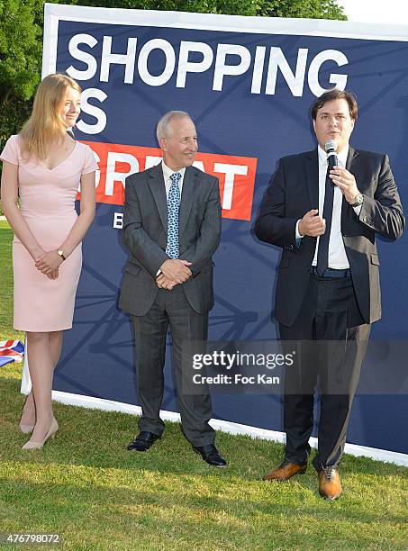 Flora Alexandra Ogilvy from the Royal Family, Great Britain ambassador Sir Peter Ricketts and Comite Faubourg Saint Honore President Benjamin...