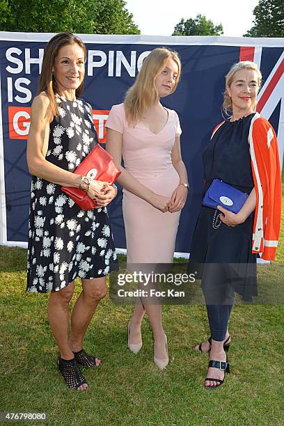 Lady Tania Rotherwick, Flora Alexandra Ogilvy and Anne Marie Verdin attend the British 'Summer Time 2015' cocktail at the British Embassy and shops...