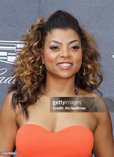 Actress Taraji P. Henson attends the "Dope" opening night premiere during the 2015 American Black Film Festival at SVA Theater on June 11, 2015 in...