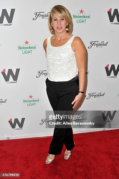 Founder and CEO of The Wrap Sharon Waxman arrives at TheWrap's 2nd Annual Emmy Party at The London Hotel on June 11, 2015 in West Hollywood,...