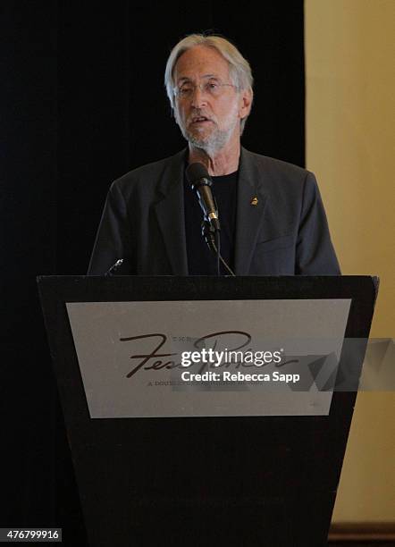 President of The Recording Academy Neil Portnow speaks at the 2015 GRAMMY Partner Summit at The Fess Parker A Doubletree by Hilton Resort on June 11,...