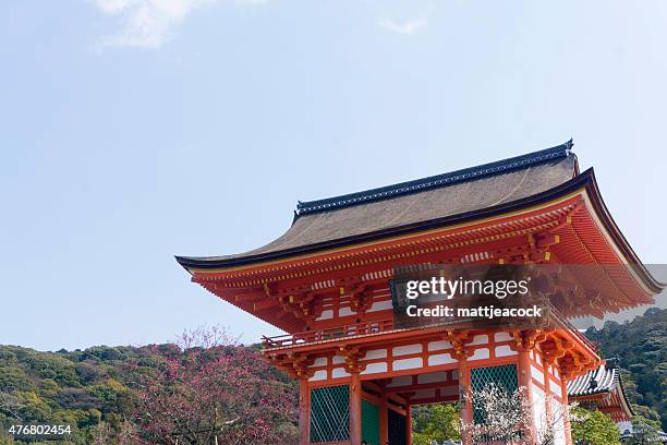 pagoda a bhuddist tempio di kiyomizu-dera di kyoto, giappone - kiyomizu dera temple foto e immagini stock