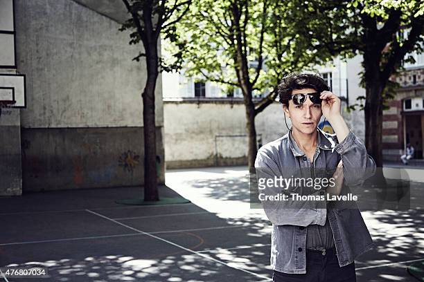 Musician Raphael is photographed for Gala on April 21, 2015 in Paris, France.