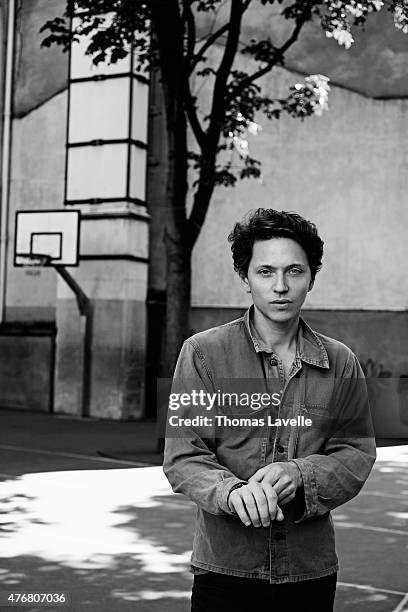 Musician Raphael is photographed for Gala on April 21, 2015 in Paris, France.