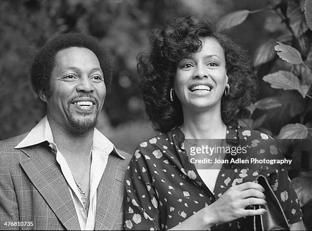 Singer Billy Davis, Jr. With wife singer and actress Marilyn McCoo at an E.R.A. Event hosted by and at the home of actress, producer and social...
