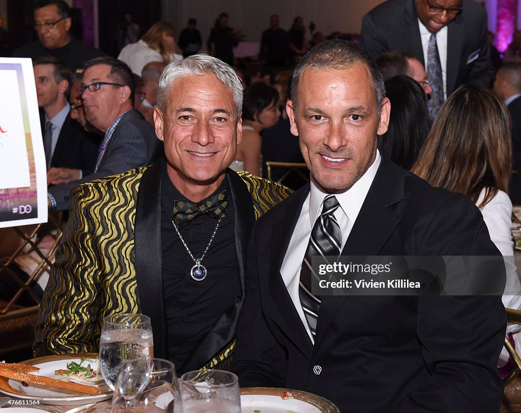 Greg Louganis and John Chaillot Louganis attend the Lambda Legal 2014