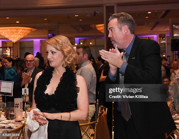 Actress Wendi McLendon-Covey and Greg Covey attend the Lambda Legal 2014 West Coast Liberty Awards Hosted By Wendi McLendon-Covey at the Beverly...