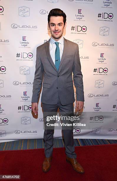 Actor Brendan Robinson attends the Lambda Legal 2014 West Coast Liberty Awards Hosted By Wendi McLendon-Covey at the Beverly Wilshire Four Seasons...