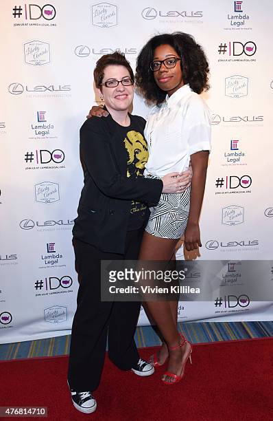 Guest and actress Diona Reasonover attend the Lambda Legal 2014 West Coast Liberty Awards Hosted By Wendi McLendon-Covey at the Beverly Wilshire Four...