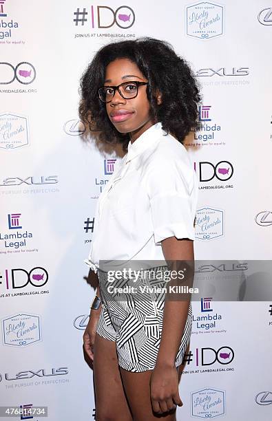 Actress Diona Reasonover attends the Lambda Legal 2014 West Coast Liberty Awards Hosted By Wendi McLendon-Covey at the Beverly Wilshire Four Seasons...