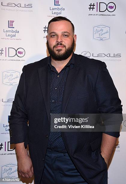 Actor Daniel Franzese attends the Lambda Legal 2014 West Coast Liberty Awards Hosted By Wendi McLendon-Covey at the Beverly Wilshire Four Seasons...