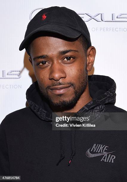 Actor LaKeith Stanfield attends the Lambda Legal 2014 West Coast Liberty Awards Hosted By Wendi McLendon-Covey at the Beverly Wilshire Four Seasons...