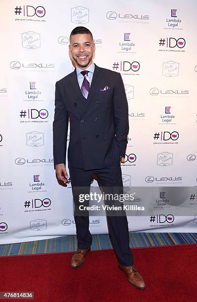 Actor Wilson Cruz attends the Lambda Legal 2014 West Coast Liberty Awards Hosted By Wendi McLendon-Covey at the Beverly Wilshire Four Seasons Hotel...