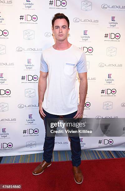 Actor Ryan Kelley attends the Lambda Legal 2014 West Coast Liberty Awards Hosted By Wendi McLendon-Covey at the Beverly Wilshire Four Seasons Hotel...