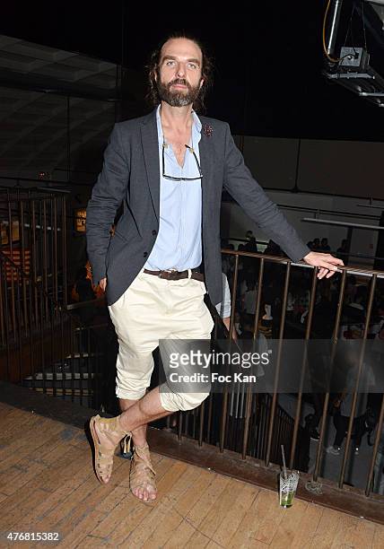 Hair stylist John Nollet attends the 'A L'Impossible Je Suis Tenu' :Mathieu Cesar Photo Installation At Espace 17 Rue Commines on June 11, 2015 in...