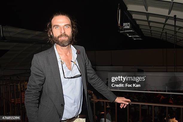 Hair stylist John Nollet attends the 'A L'Impossible Je Suis Tenu' :Mathieu Cesar Photo Installation At Espace 17 Rue Commines on June 11, 2015 in...