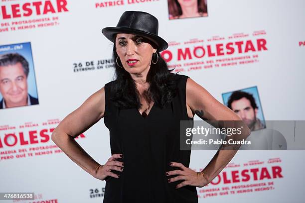 Rossy de Palma attends 'No Molestar' photocall at Instituto Frances on June 12, 2015 in Madrid, Spain.