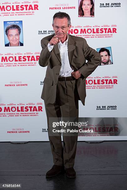 Patrice Leconte attends 'No Molestar' photocall at Instituto Frances on June 12, 2015 in Madrid, Spain.