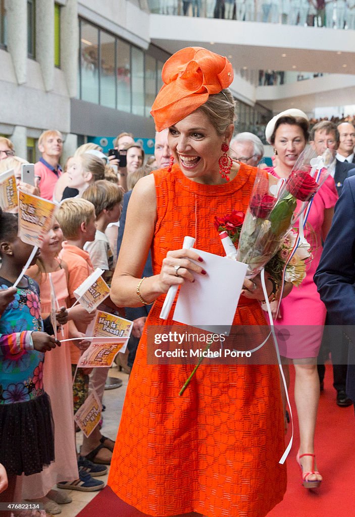 Queen Maxima Of The Netherlands Opens The Juliana Children's Hospital