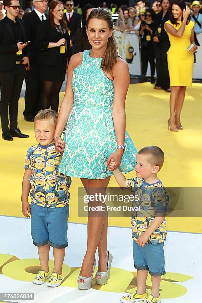 Danielle Lloyd attends the World Premiere of 'Minions' at Odeon Leicester Square on June 11, 2015 in London, England.
