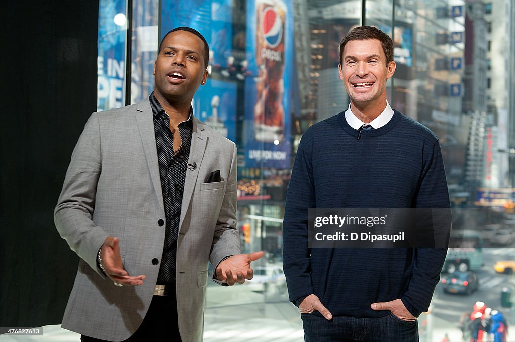 Jeff Lewis And Naomi Campbell Visit "Extra"