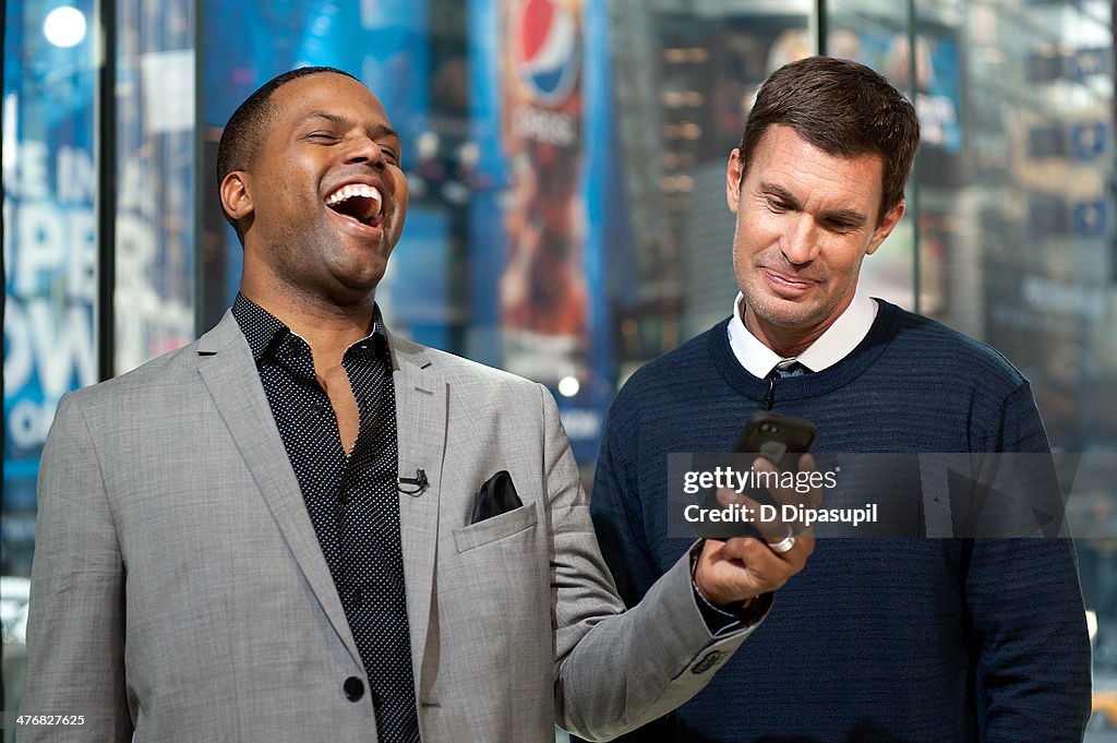 Jeff Lewis And Naomi Campbell Visit "Extra"