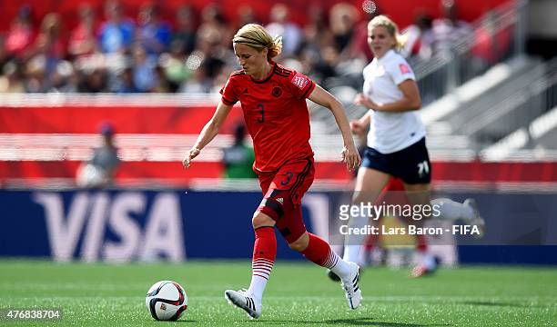 Saskia Bartusiak of Germany runs with the ball during the FIFA Women's World Cup 2015 Group B match between Germany and Norway at Lansdowne Stadium...