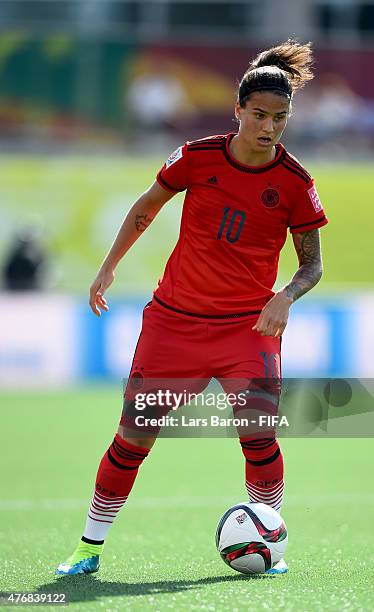 Dzsenifer Marozsan of Germany runs with the ball during the FIFA Women's World Cup 2015 Group B match between Germany and Norway at Lansdowne Stadium...