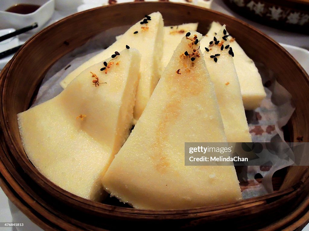 Chinese cage Steamed rice cake