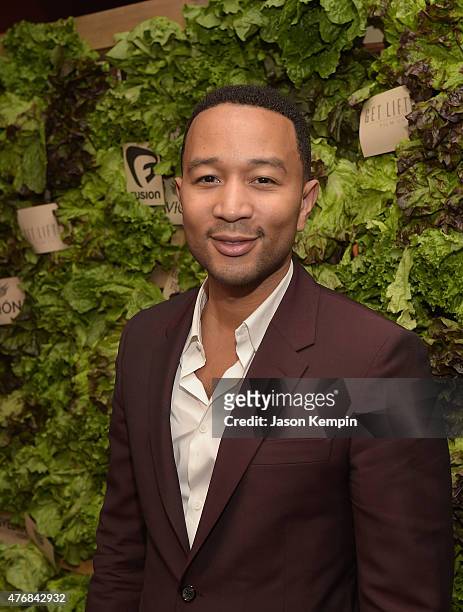 Musician John Legend attends the after party for the premiere of "Can You Dig This" at the Conga Room on June 11, 2015 in Los Angeles, California.