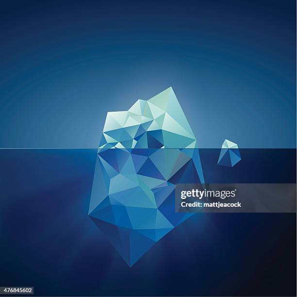 stockillustraties, clipart, cartoons en iconen met iceberg illustration - ijsberg ijsformatie