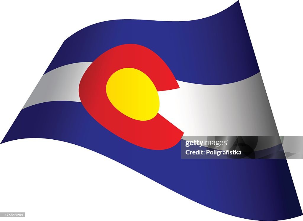Waving Flag of Colorado