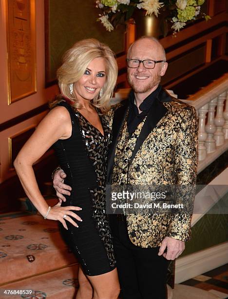 Claire Caudwell and John Caudwell attend a dinner hosted by John Caudwell on March 5, 2014 in London, England.
