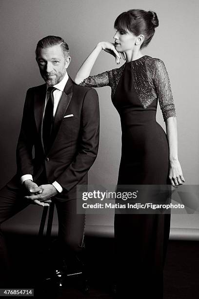 Actors Maiwenn and Vincent Cassel are is photographed for Madame Figaro on May 24, 2015 at the Cannes Film Festival in Cannes, France. Vincent:...