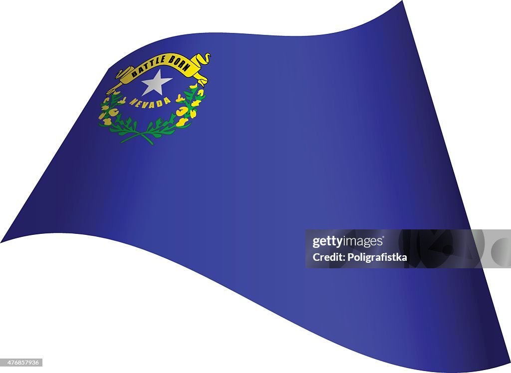 Waving Flag of Nevada