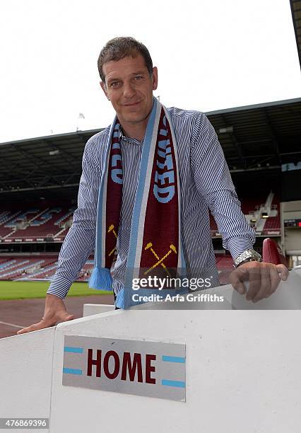 West Ham United Unveil New Manager Slaven Bilic at the Boleyn Ground on June 12, 2015 in London, United Kingdom.