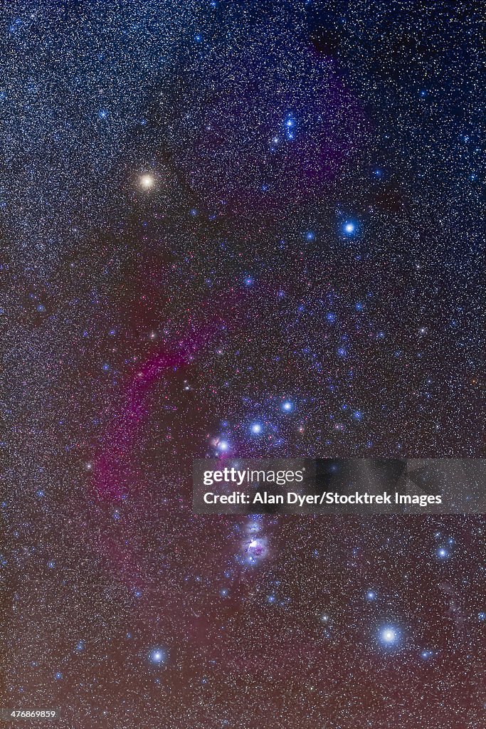 The Orion constellation.