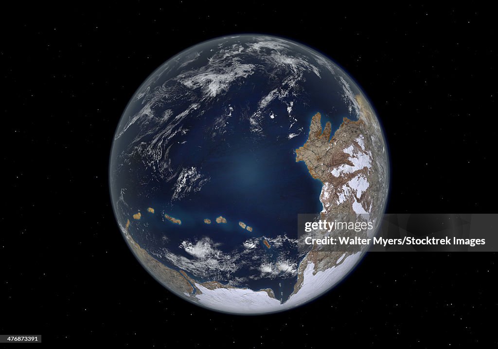 Planet Earth 600 million years ago following the Cryogenian period.